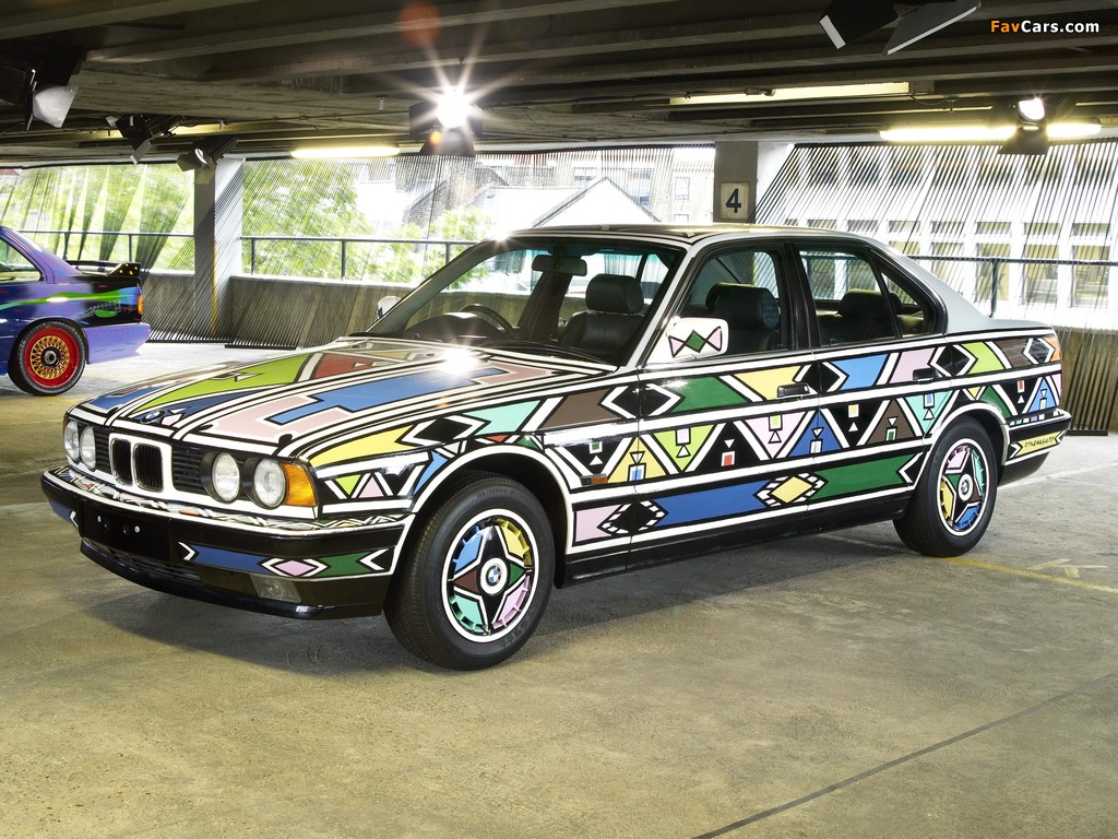Images of BMW 525i Art Car by Esther Mahlangu (E34) 1992 (1024 x 768)