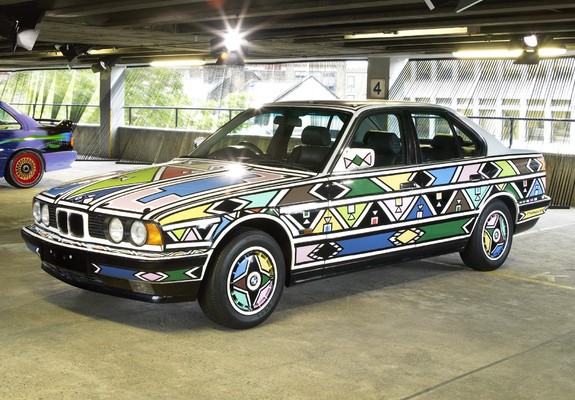 Images of BMW 525i Art Car by Esther Mahlangu (E34) 1992