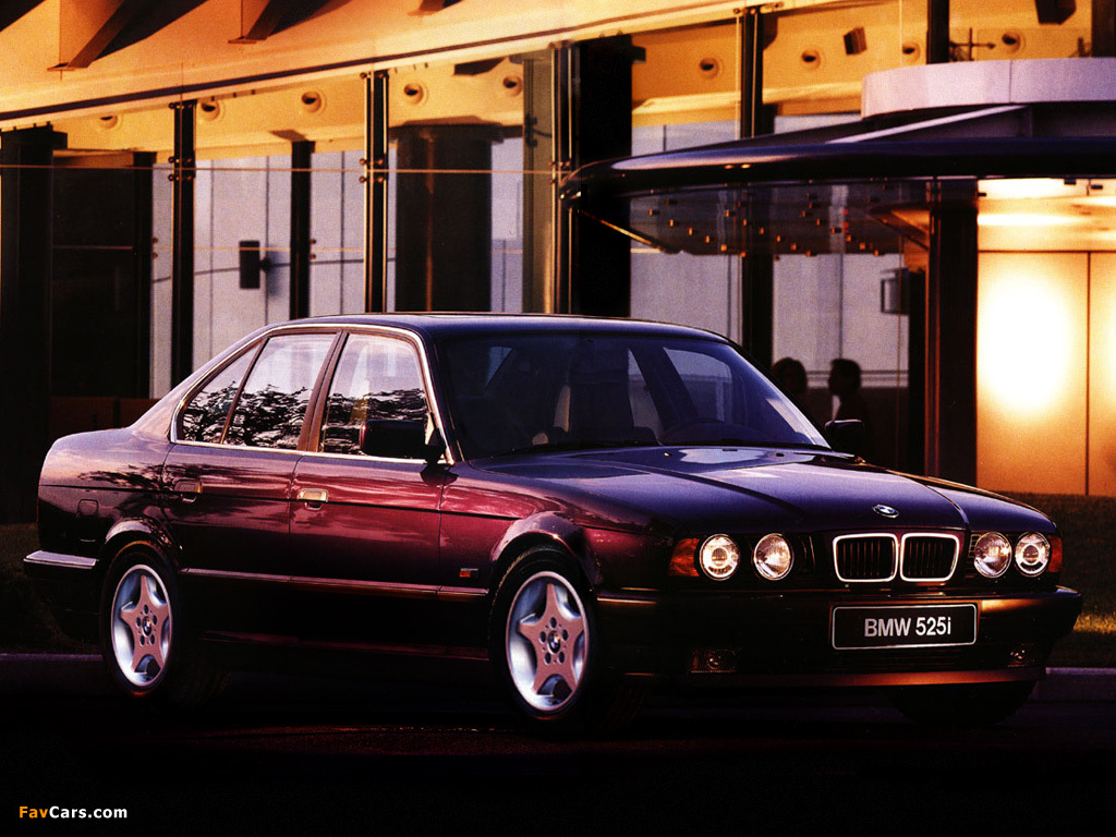Images of BMW 525i Sedan (E34) 1994–95 (1024 x 768)