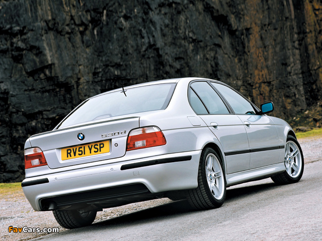 Images of BMW 530d Sedan M Sports Package (E39) 2002 (640 x 480)