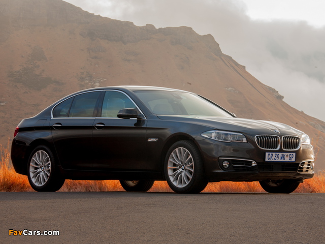 Images of BMW 520i Sedan Luxury Line ZA-spec (F10) 2013 (640 x 480)