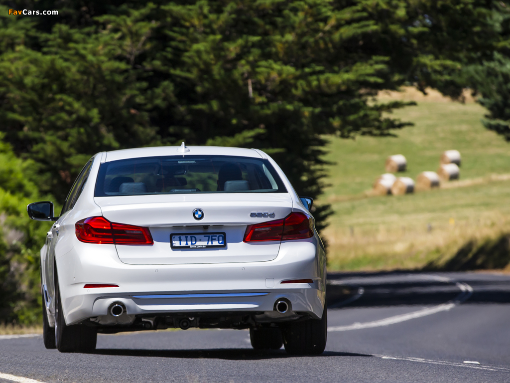 Images of BMW 520d Sedan Luxury Line AU-spec (G30) 2017 (1024 x 768)