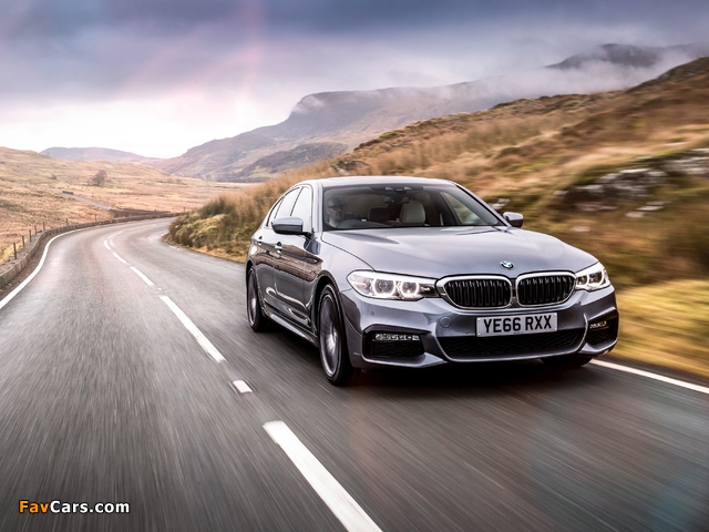 Images of BMW 520d Sedan M Sport UK-spec (G30) 2017 (640 x 480)