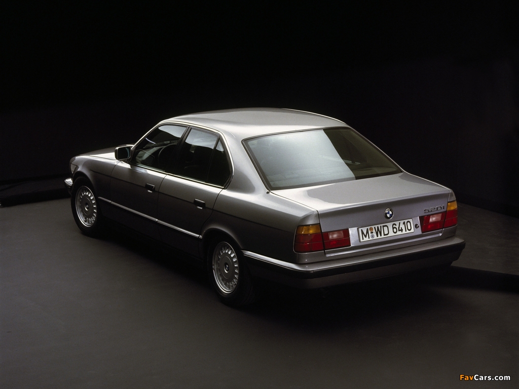 Photos of BMW 520i Sedan (E34) 1987–95 (1024 x 768)
