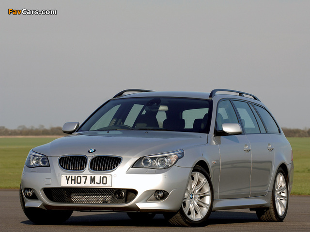 Photos of BMW 535d Touring M Sports Package UK-spec (E61) 2005 (640 x 480)