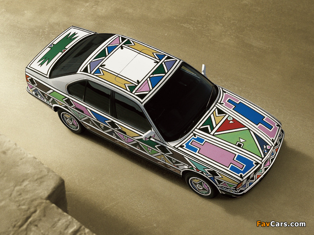 Pictures of BMW 525i Art Car by Esther Mahlangu (E34) 1992 (640 x 480)
