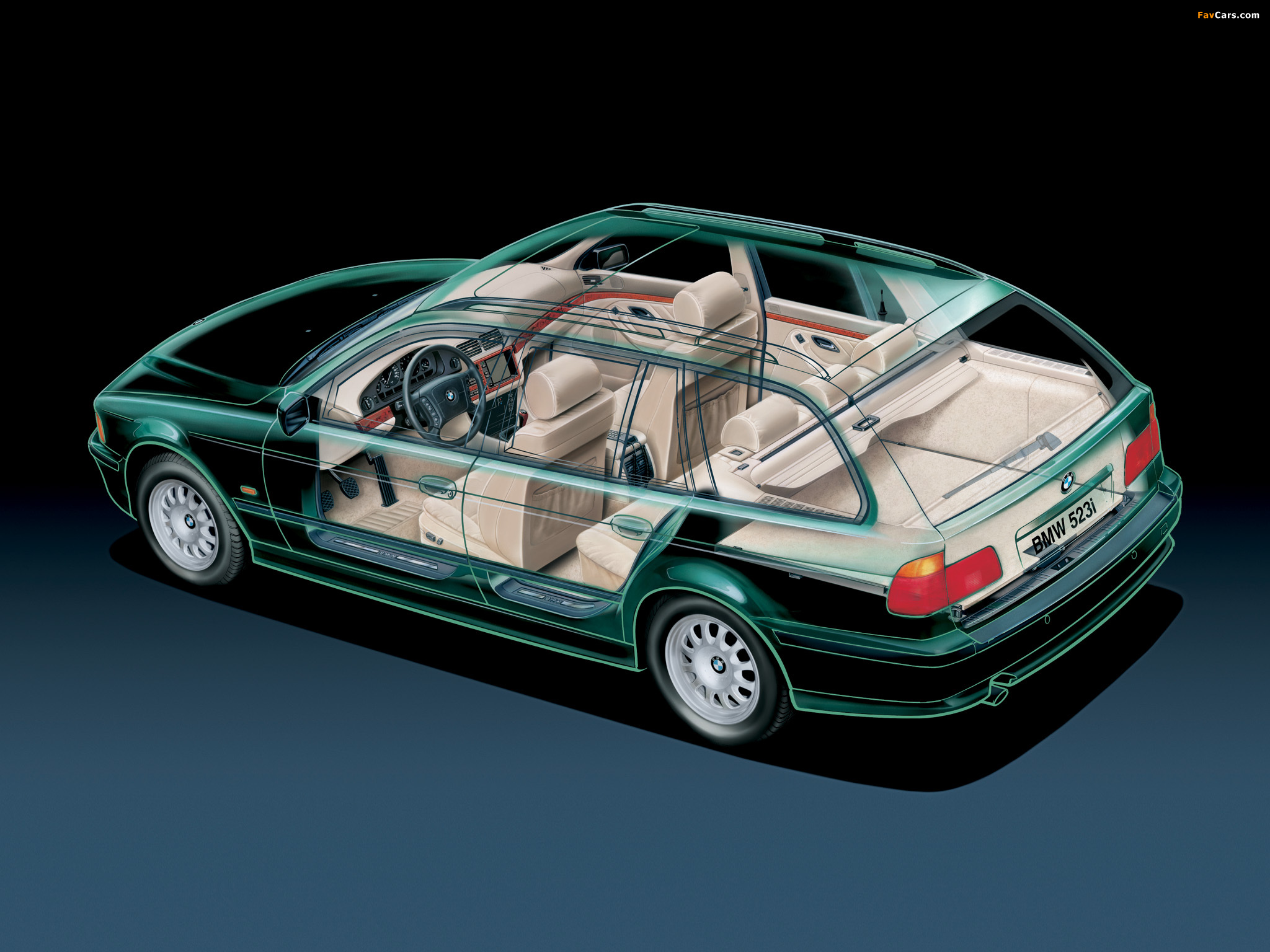 Pictures of BMW 523i Touring (E39) 1997–2000 (2048 x 1536)