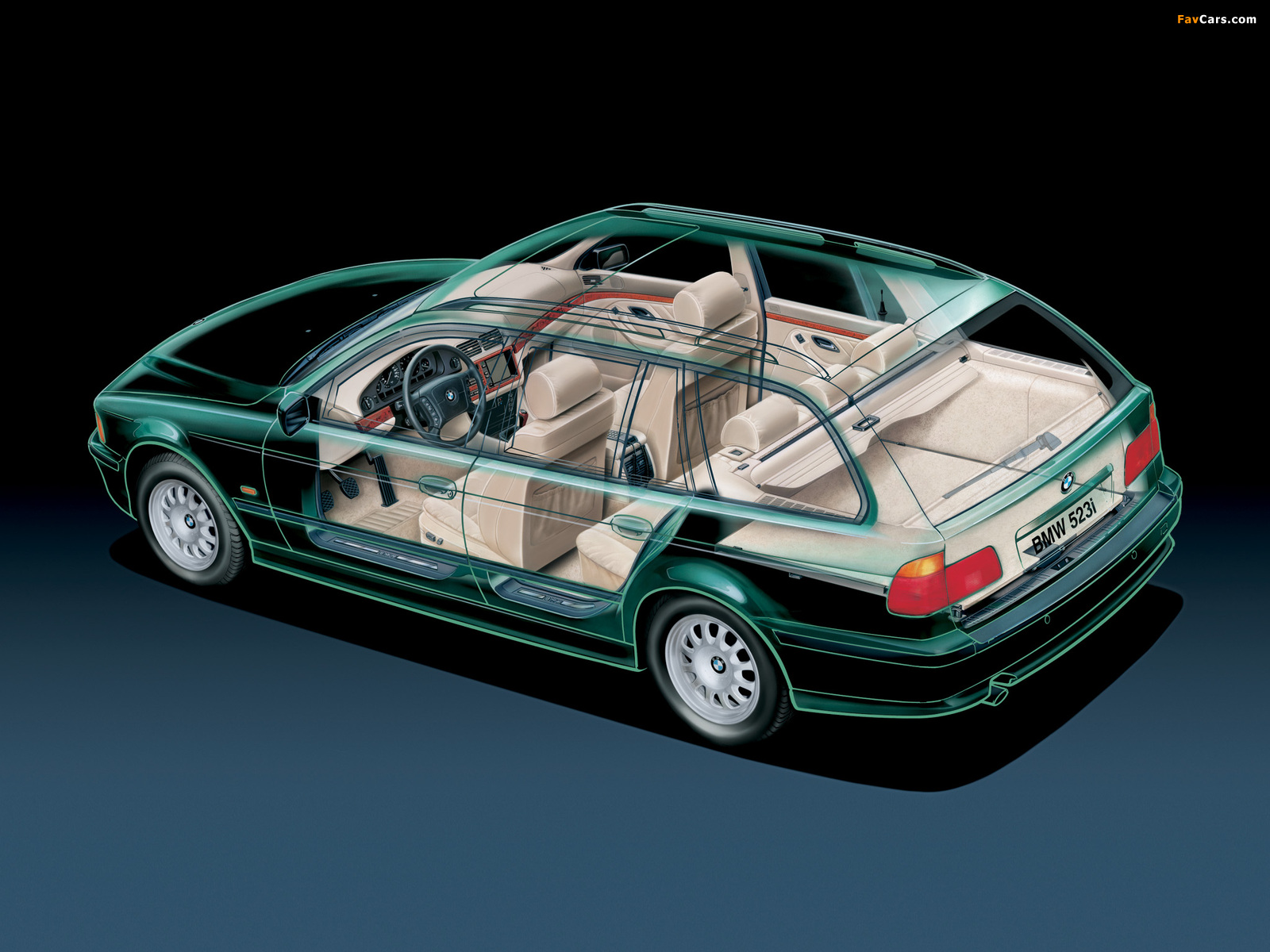Pictures of BMW 523i Touring (E39) 1997–2000 (1600 x 1200)