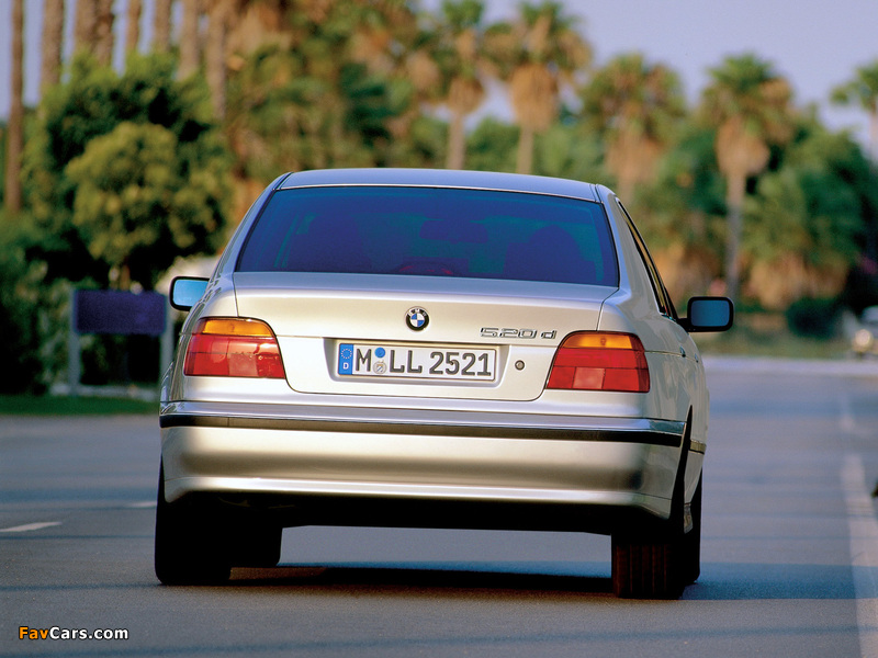 Pictures of BMW 520d Sedan (E39) 2000–03 (800 x 600)