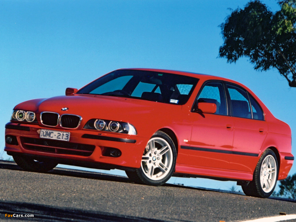 Pictures of BMW 540i Sedan M Sports Package AU-spec (E39) 2002 (1024 x 768)