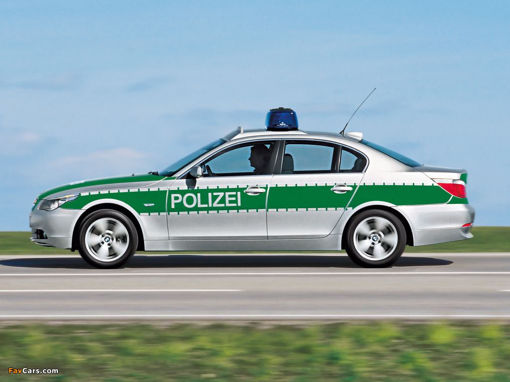 Pictures of BMW 5 Series Sedan Polizei (E60) 2003–07 (1024 x 768)