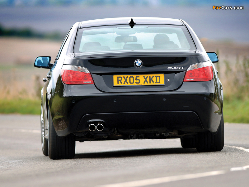 Pictures of BMW 540i Sedan M Sports Package UK-spec (E60) 2005 (800 x 600)