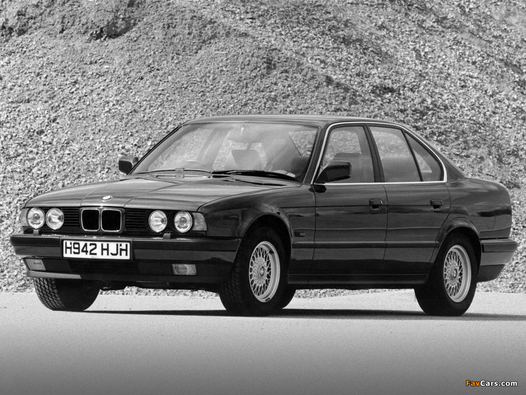 BMW 5 Series Sedan UK-spec (E34) 1988–95 wallpapers (1024 x 768)