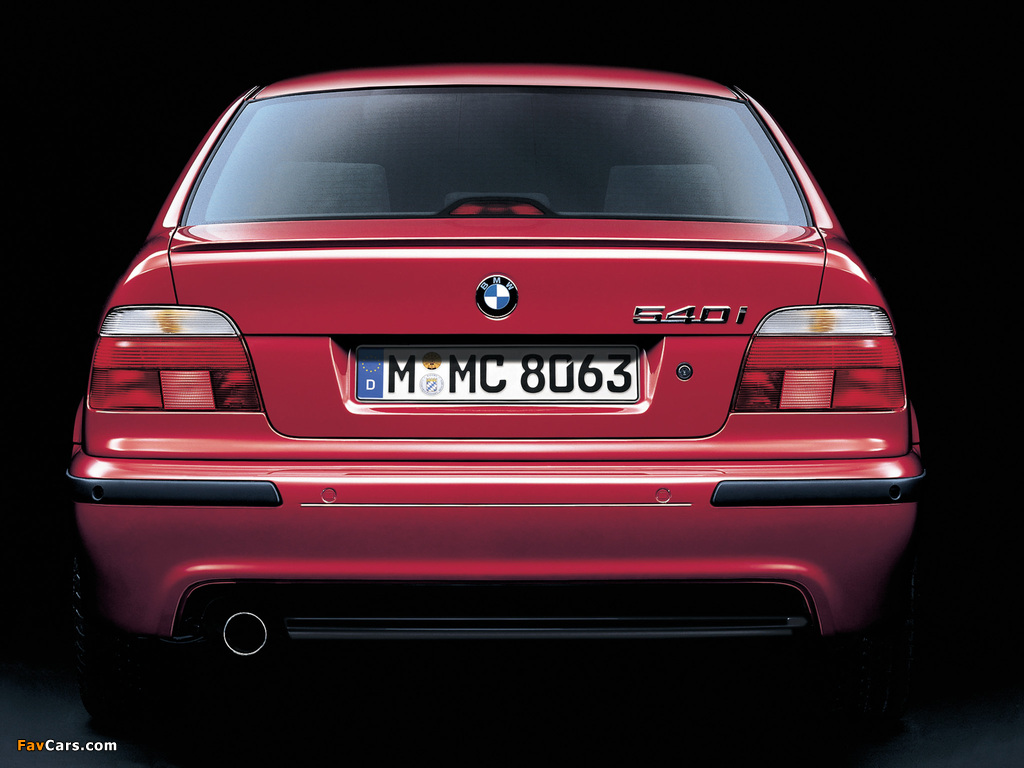 BMW 540i Sedan M Sports Package (E39) 1998–2002 wallpapers (1024 x 768)