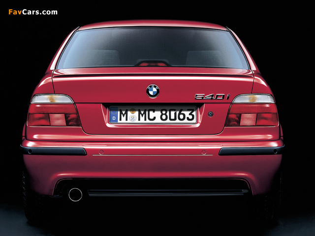 BMW 540i Sedan M Sports Package (E39) 1998–2002 wallpapers (640 x 480)