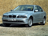 BMW 5 Series Sedan UK-spec (E39) 2000–03 wallpapers