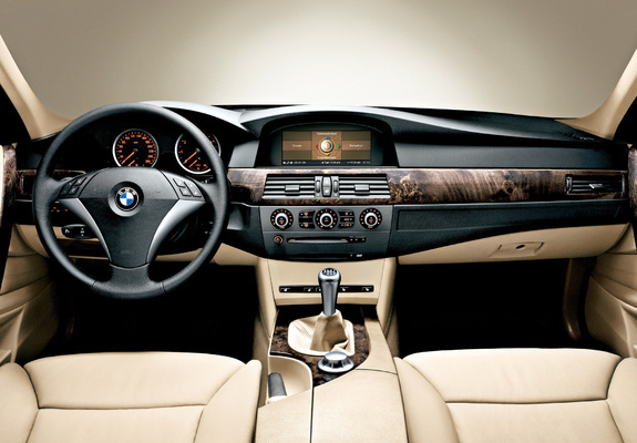 BMW 545i Sedan (E60) 2003–05 wallpapers