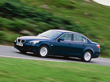 BMW 520i Sedan UK-spec (E60) 2003–05 wallpapers
