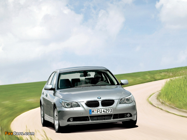 BMW 535d Sedan (E60) 2004–10 wallpapers (640 x 480)