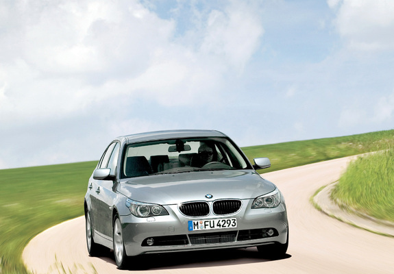 BMW 535d Sedan (E60) 2004–10 wallpapers