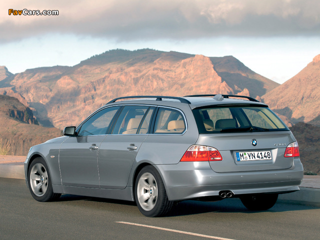 BMW 530d Touring (E61) 2004–07 wallpapers (640 x 480)