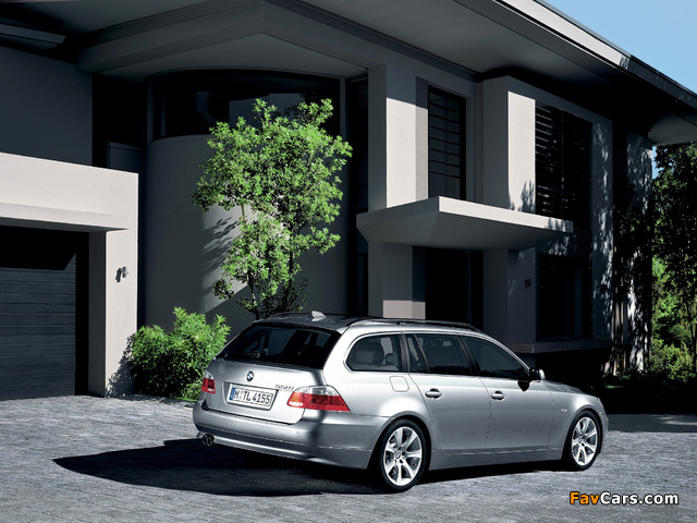 BMW 550i Touring (E61) 2005–07 wallpapers (640 x 480)