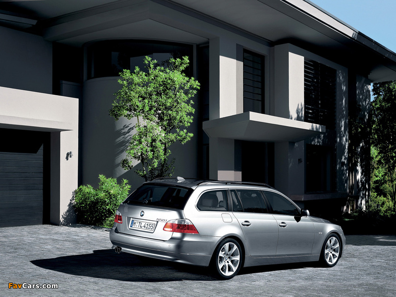 BMW 550i Touring (E61) 2005–07 wallpapers (800 x 600)