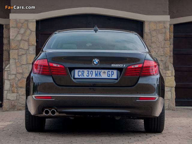 BMW 520i Sedan Luxury Line ZA-spec (F10) 2013 wallpapers (640 x 480)