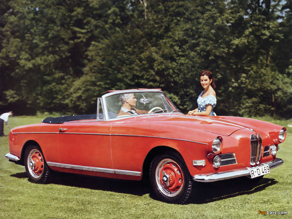 BMW 503 Cabriolet 1956–59 wallpapers (1024 x 768)