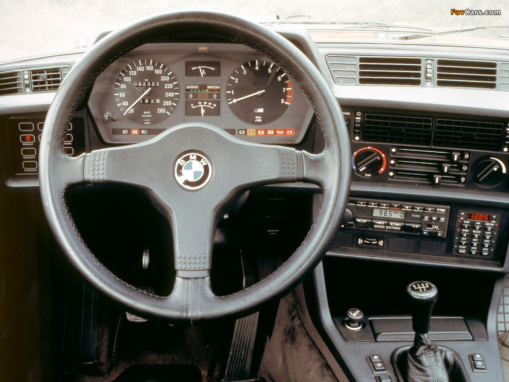 BMW 635 CSi (E24) 1987–89 photos (1024 x 768)