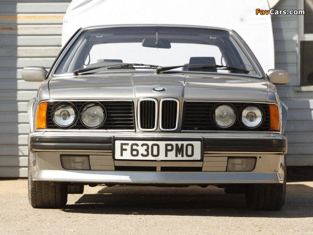 BMW 635 CSi UK-spec (E24) 1987–89 photos (640 x 480)
