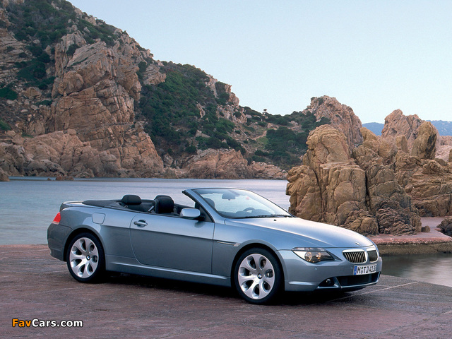 BMW 645Ci Cabrio (E64) 2004–07 images (640 x 480)