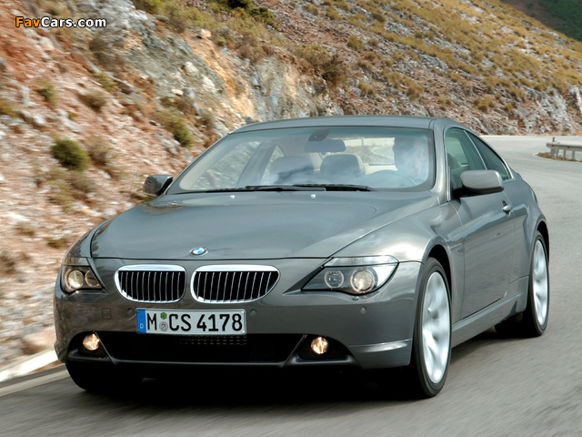 BMW 645Ci Coupe (E63) 2004–07 photos (640 x 480)