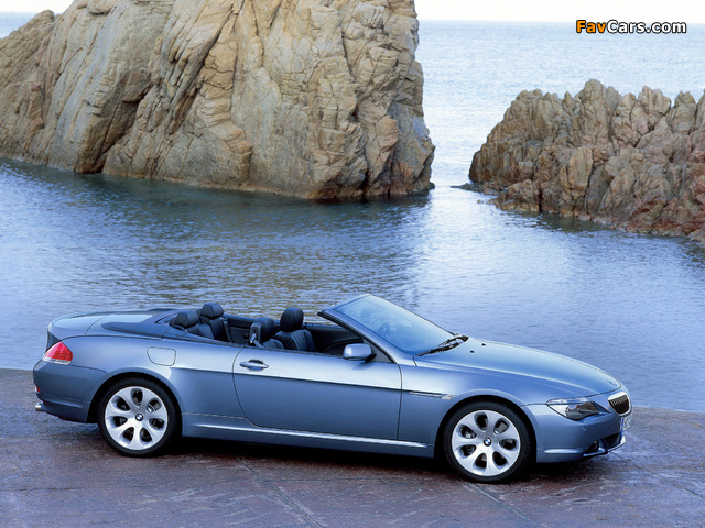 BMW 645Ci Cabrio (E64) 2004–07 pictures (640 x 480)