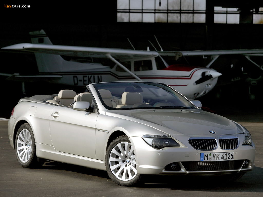 BMW 6 Series Cabrio (E64) 2004–07 wallpapers (1024 x 768)