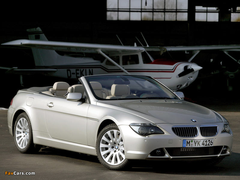 BMW 6 Series Cabrio (E64) 2004–07 wallpapers (800 x 600)