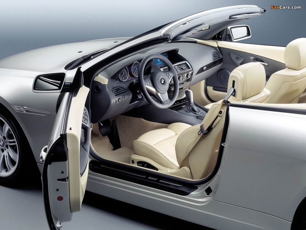BMW 630i Cabrio (E64) 2005–11 images (1024 x 768)