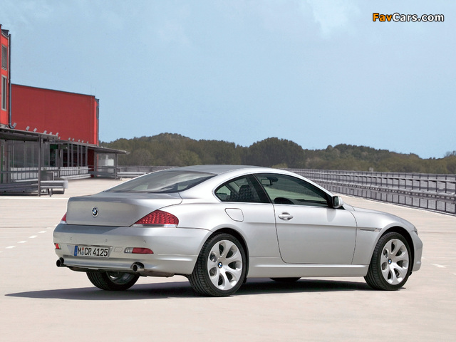 BMW 630i Coupe (E63) 2005–07 wallpapers (640 x 480)