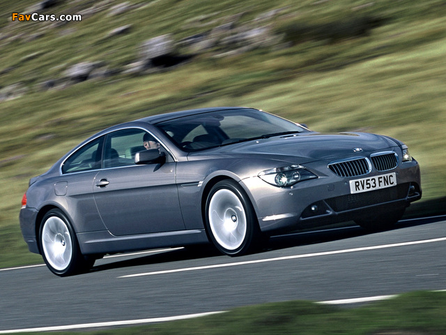BMW 630i Coupe UK-spec (E63) 2005–07 wallpapers (640 x 480)
