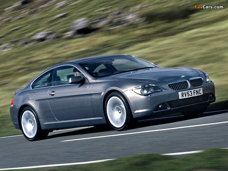 BMW 630i Coupe UK-spec (E63) 2005–07 wallpapers (800 x 600)