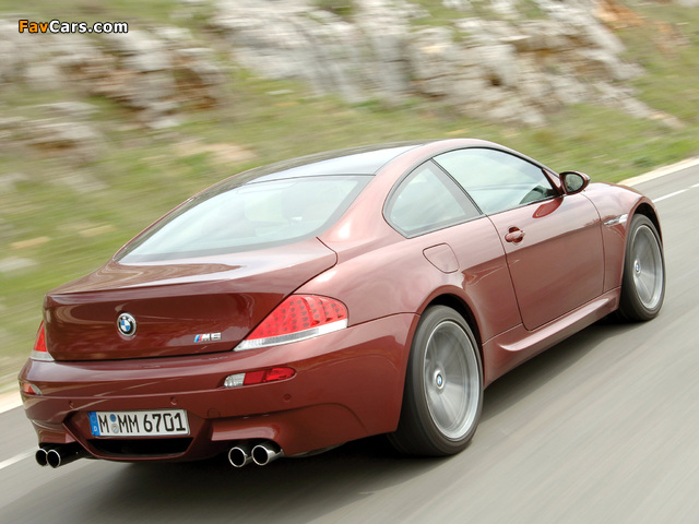 BMW M6 (E63) 2005–10 wallpapers (640 x 480)