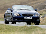 BMW 635d Cabrio UK-spec (E64) 2007–11 images