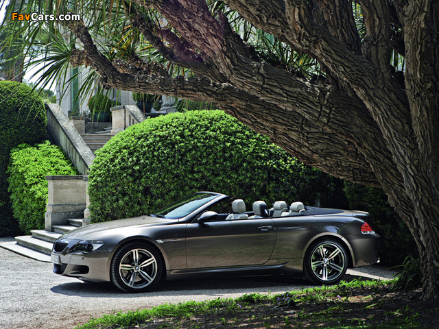 BMW M6 Cabrio (E64) 2007–10 pictures (640 x 480)