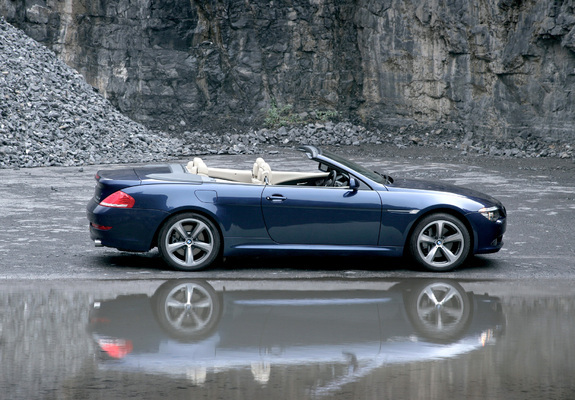 BMW 635d Cabrio UK-spec (E64) 2007–11 wallpapers