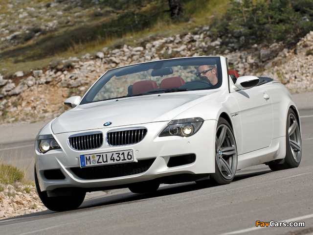 BMW M6 Cabrio (E64) 2007–10 wallpapers (640 x 480)
