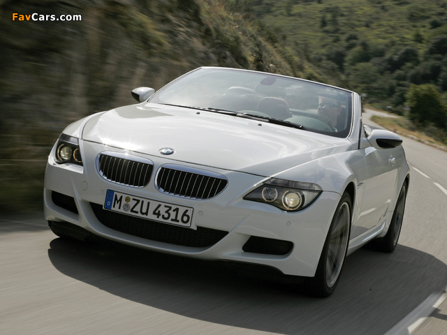 BMW M6 Cabrio (E64) 2007–10 wallpapers (640 x 480)