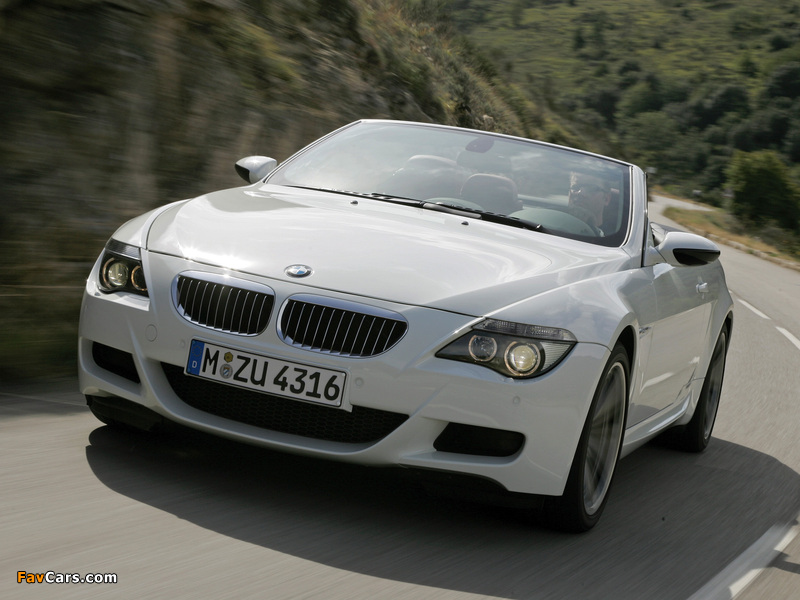 BMW M6 Cabrio (E64) 2007–10 wallpapers (800 x 600)