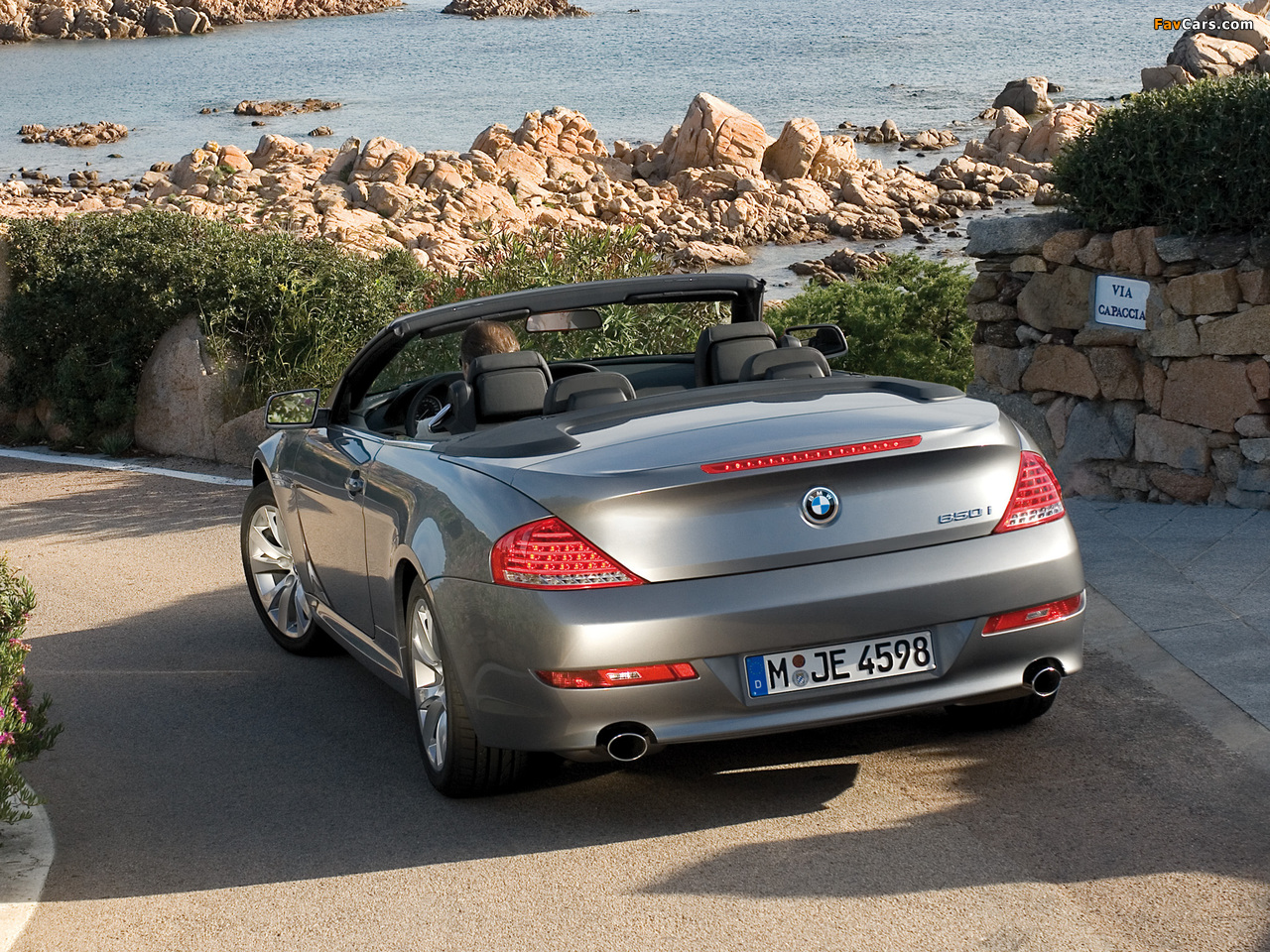 BMW 650i Cabrio (E64) 2008–11 photos (1280 x 960)