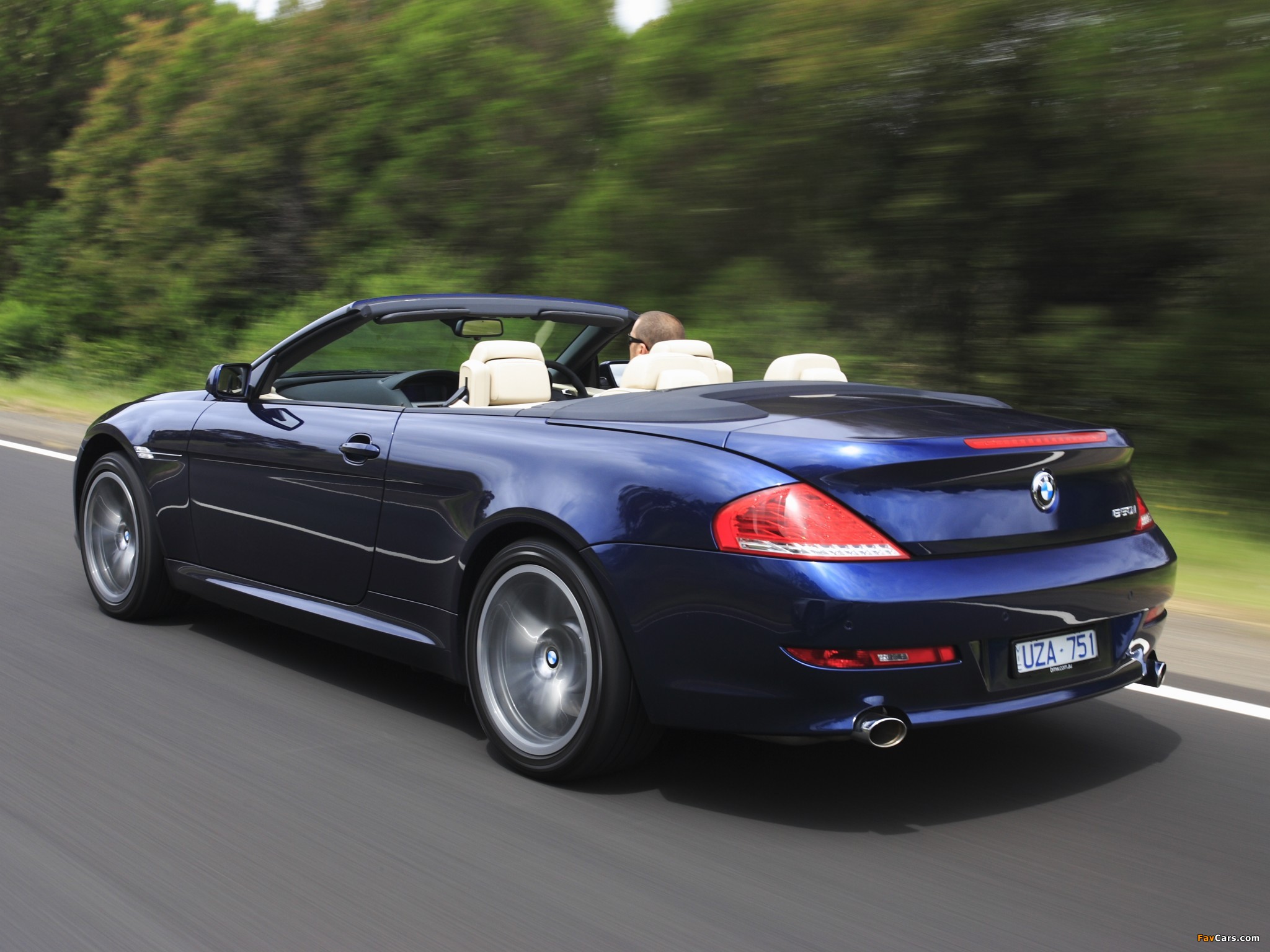 BMW 650i Cabrio AU-spec (E64) 2008–11 wallpapers (2048 x 1536)