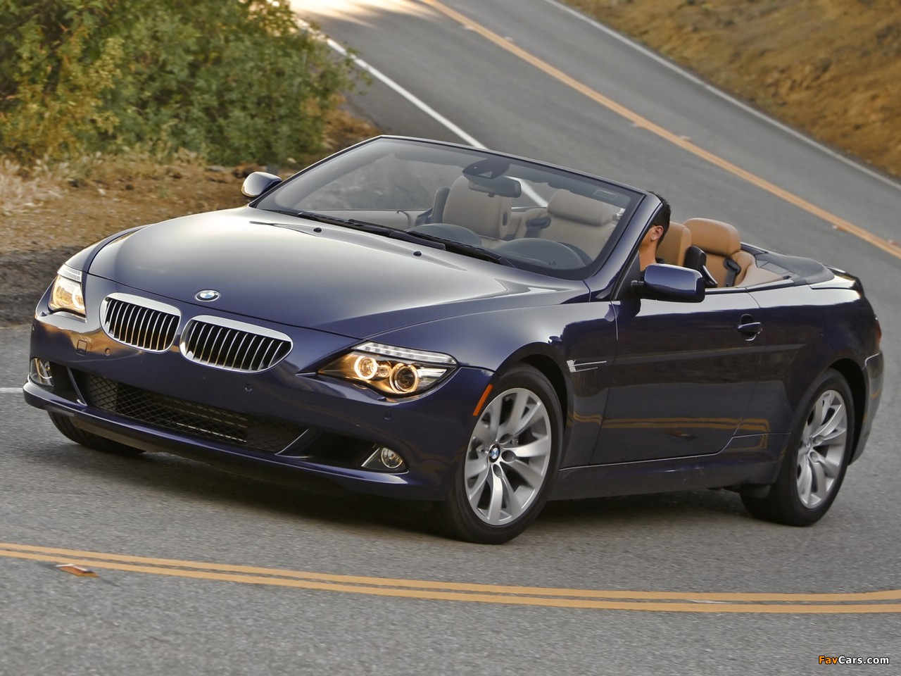 BMW 650i Cabrio US-spec (E64) 2008–11 wallpapers (1280 x 960)